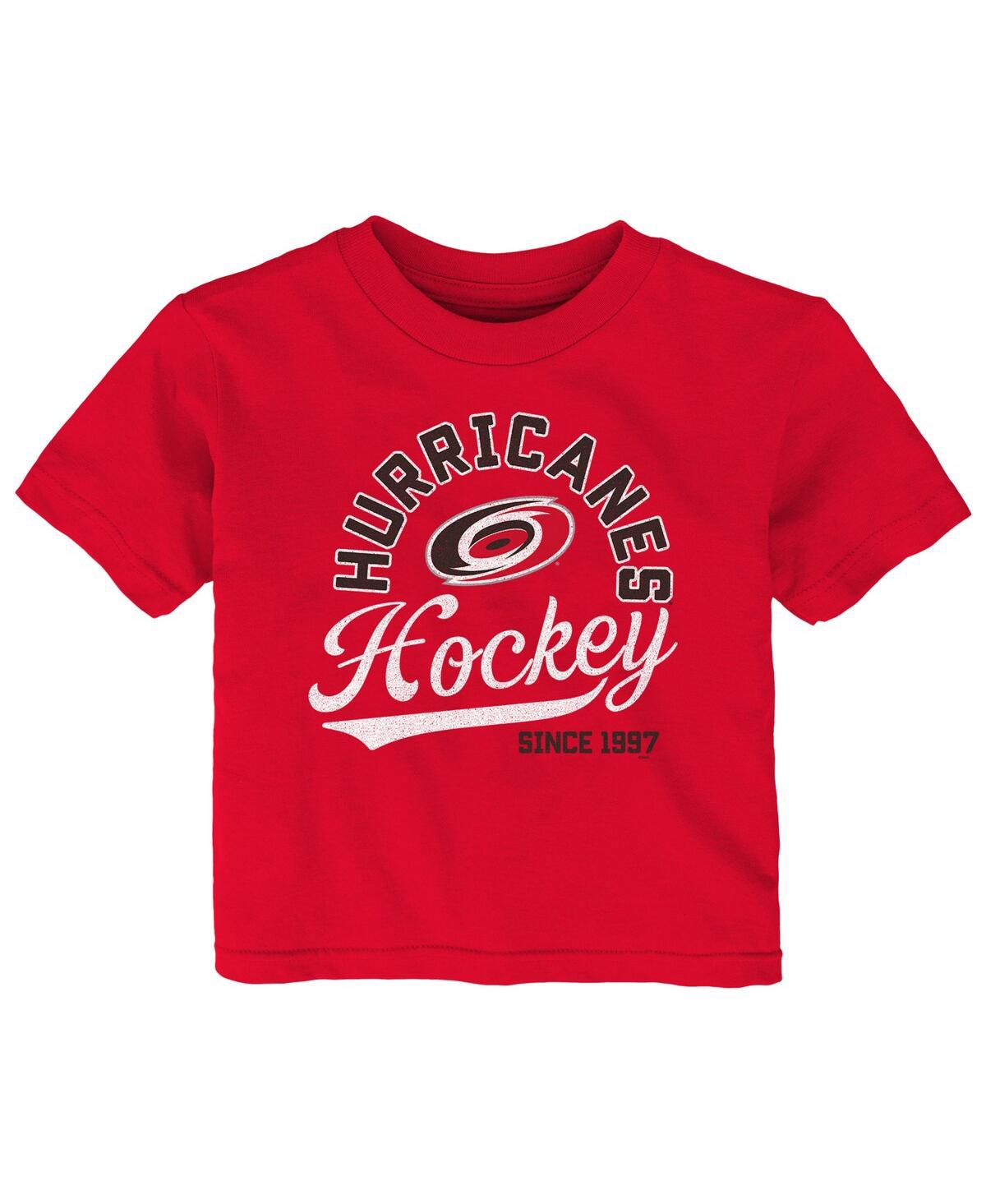 Shop Outerstuff Infant Boys And Girls Red Carolina Hurricanes Take The Lead T-shirt