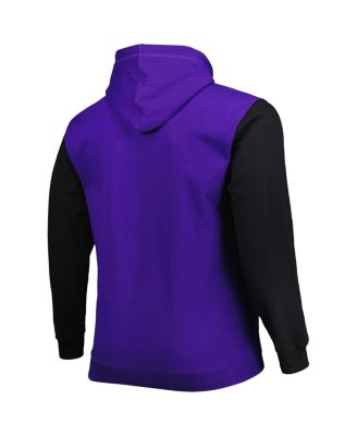 Men's Purple, Black Phoenix Suns Big and Tall Bold Attack Pullover Hoodie