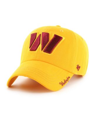 Women's Gold Washington Commanders Miata Clean Up Secondary Logo Adjustable Hat