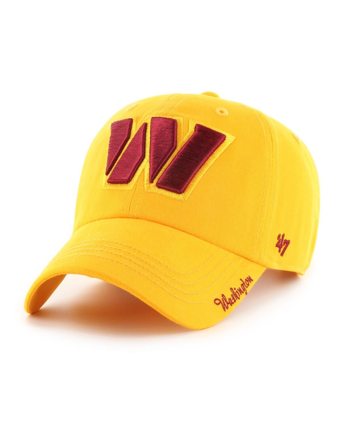 47 Brand Women's ' Gold Washington Commanders Miata Clean Up Secondary Logo Adjustable Hat In Gold