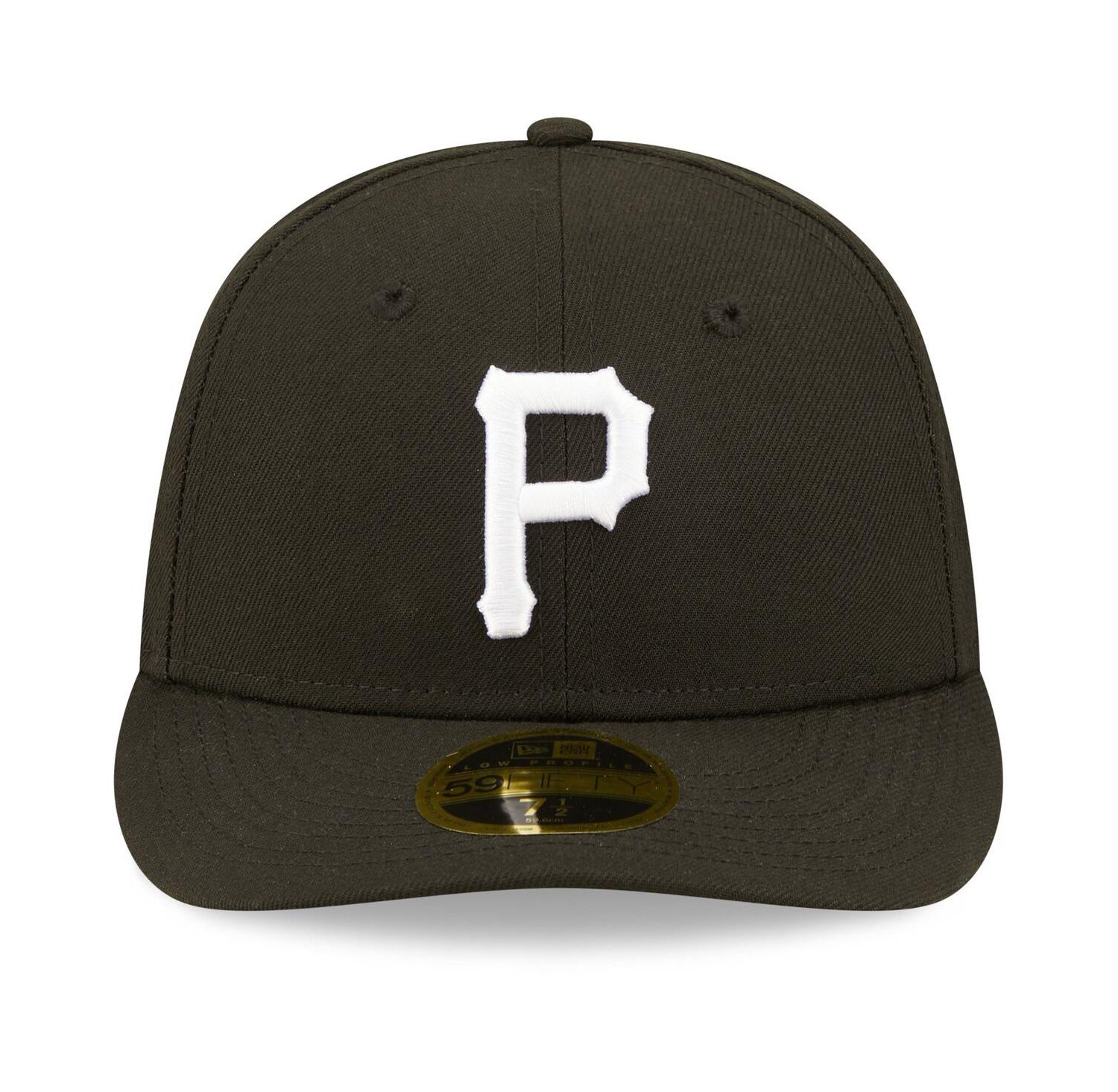 Men's Pittsburgh Pirates Black and White Low Profile 59FIFTY Fitted Hat