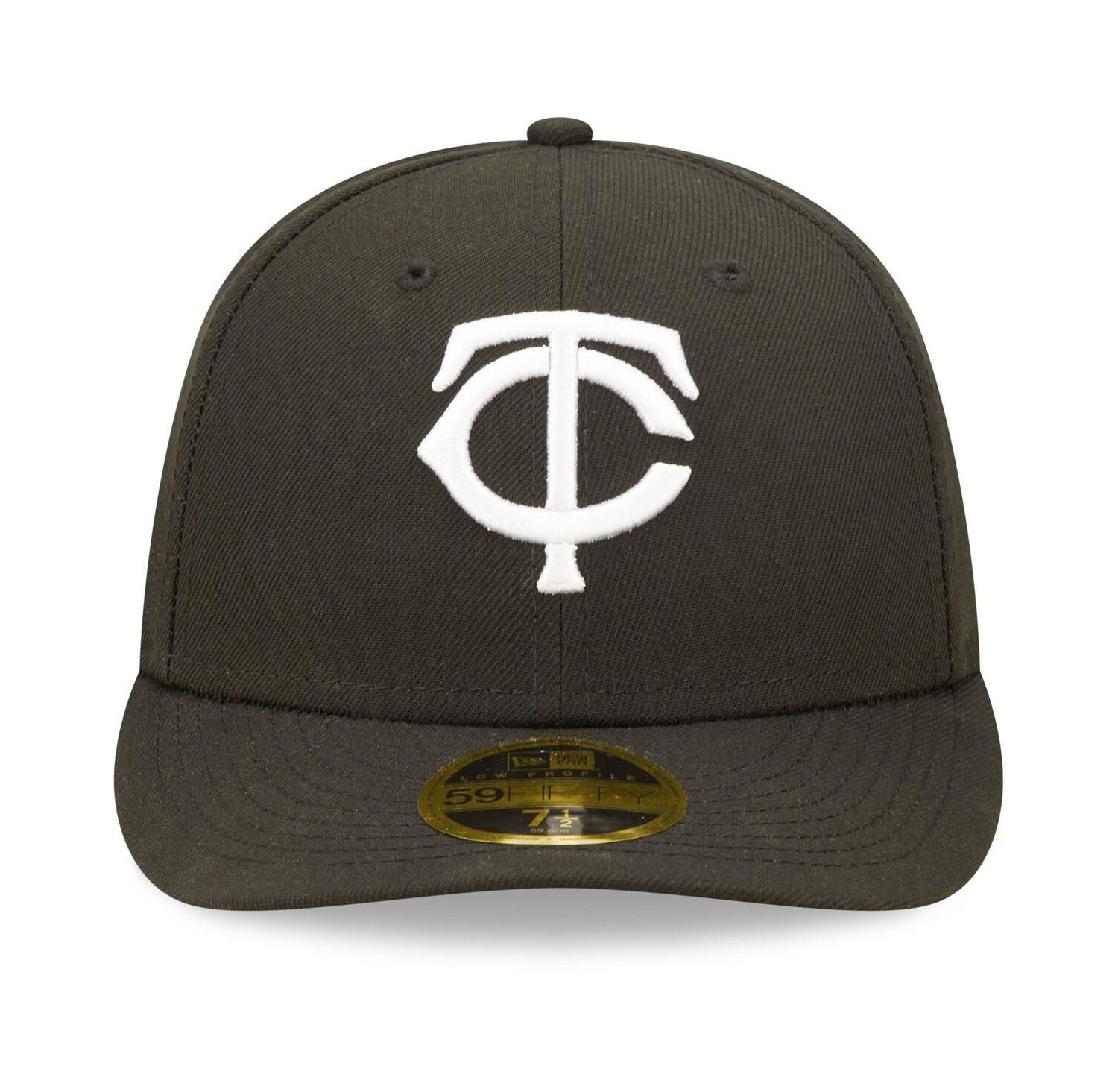 Men's Minnesota Twins Black and White Low Profile 59FIFTY Fitted Hat