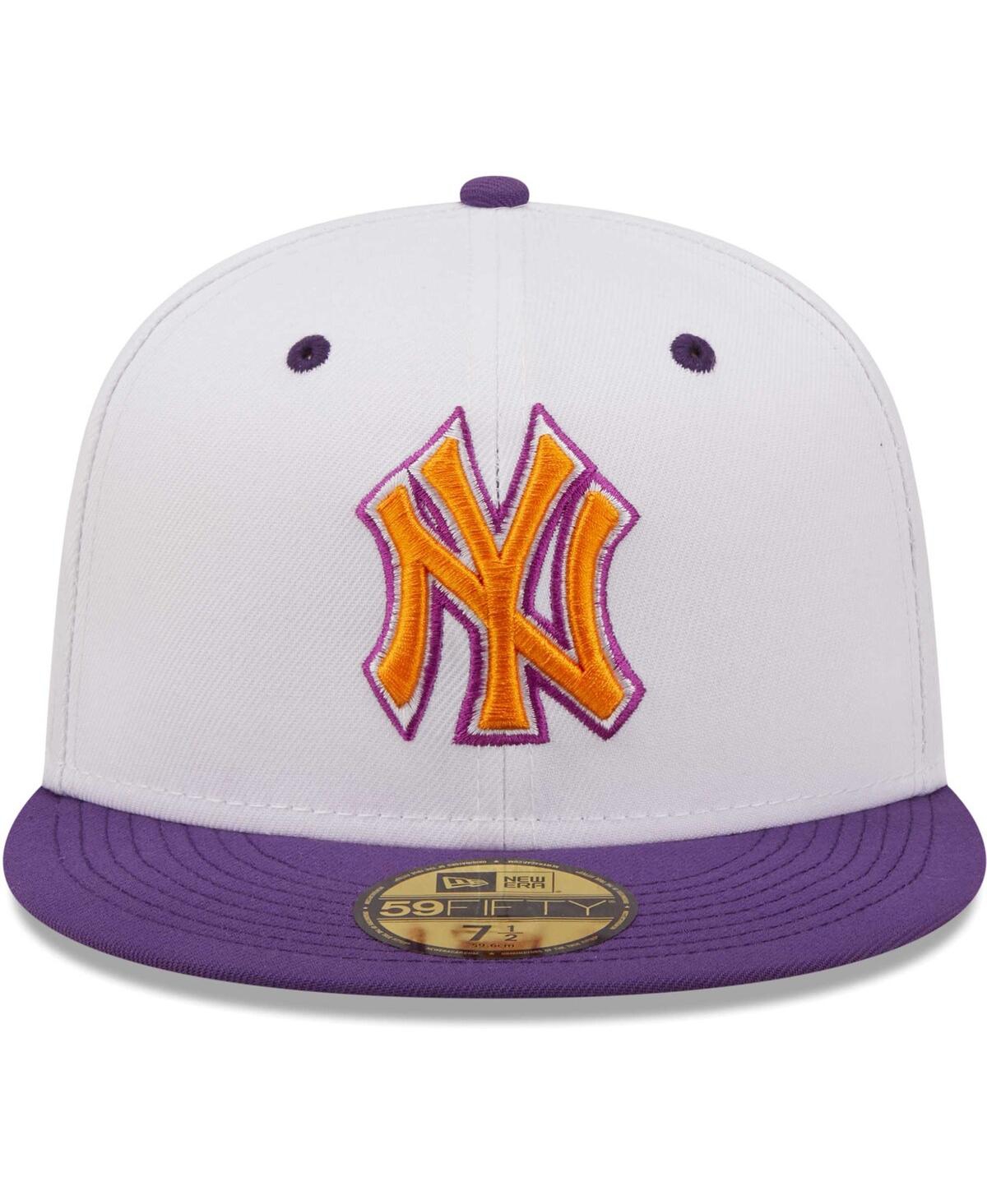 Men's New Era Purple New York Yankees 2000 World Series Grape Lolli 59Fifty Fitted Hat - Purple