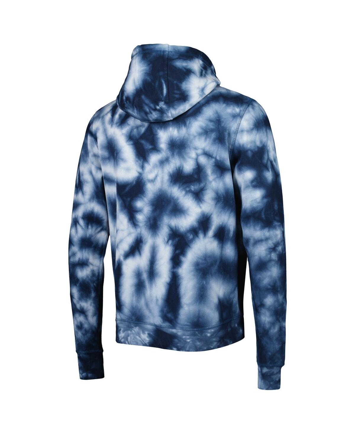 NEW ERA MEN'S NEW ERA NAVY NEW ENGLAND PATRIOTS TEAM TIE-DYE PULLOVER HOODIE 