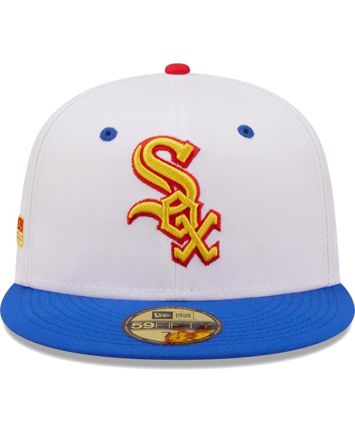 Shop New Era Men's  White, Royal Chicago White Sox 2005 World Series Cherry Lolli 59fifty Fitted Hat In White,royal