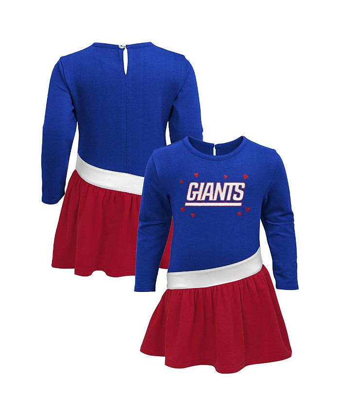 Outerstuff Girls Infant Royal, Red New York Giants Heart to Heart