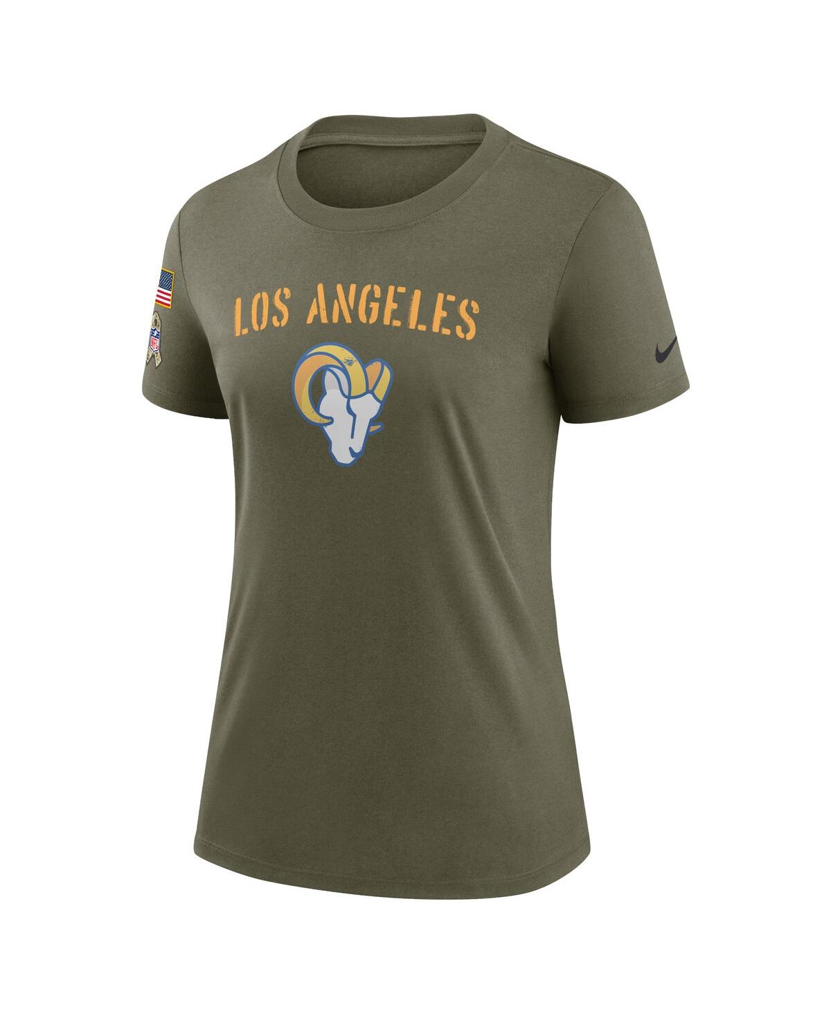 Shop Nike Women's  Olive Los Angeles Rams 2022 Salute To Service Legend T-shirt