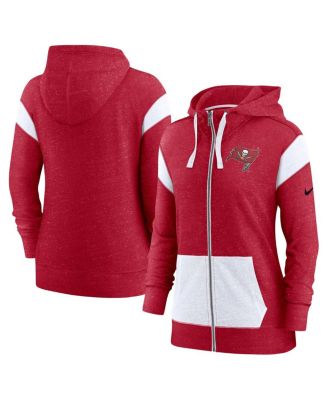 Women's Red, White Tampa Bay Buccaneers Monaco Full-Zip Hoodie
