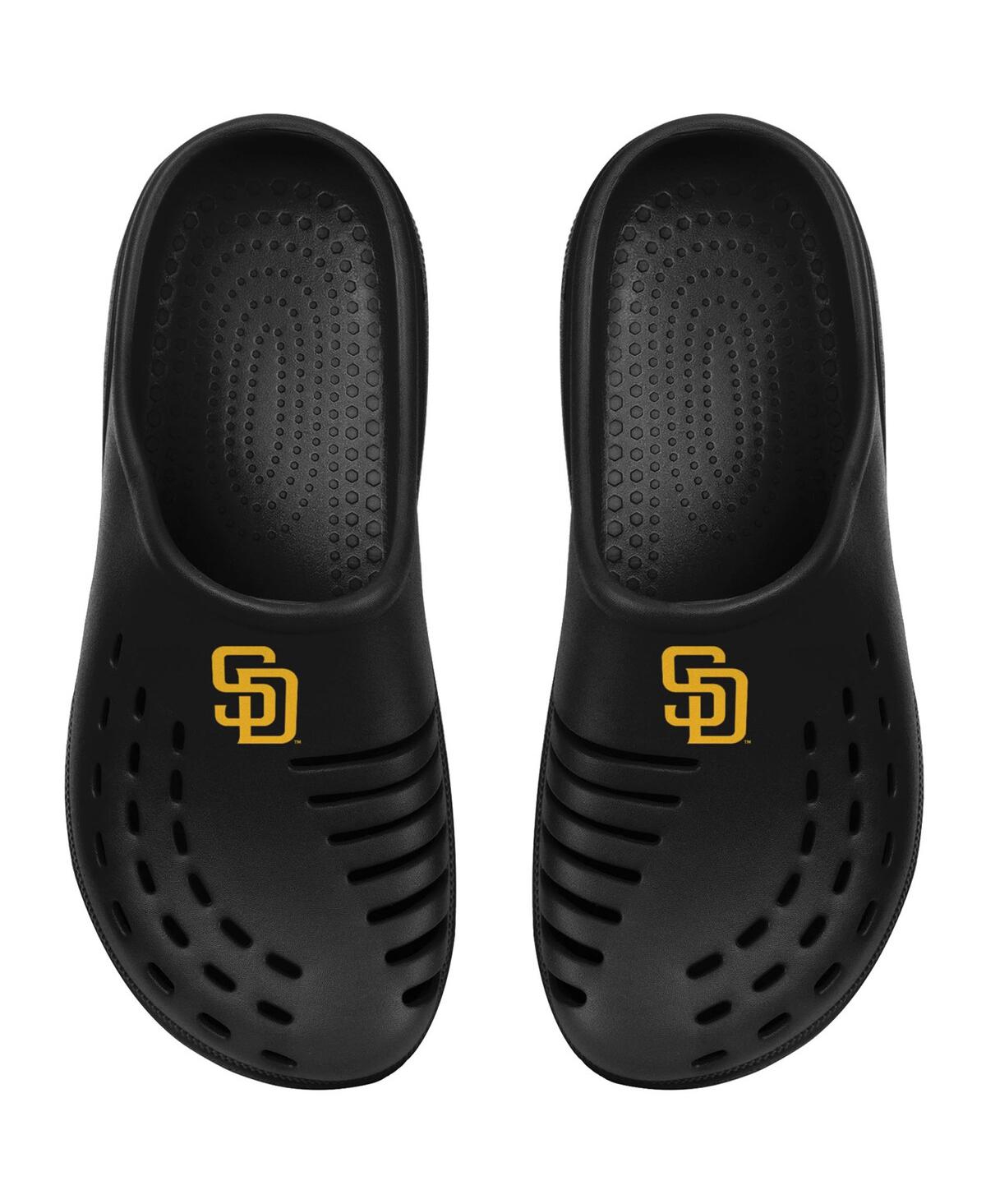 Foco Kids' Youth Boys And Girls  Black San Diego Padres Sunny Day Clogs