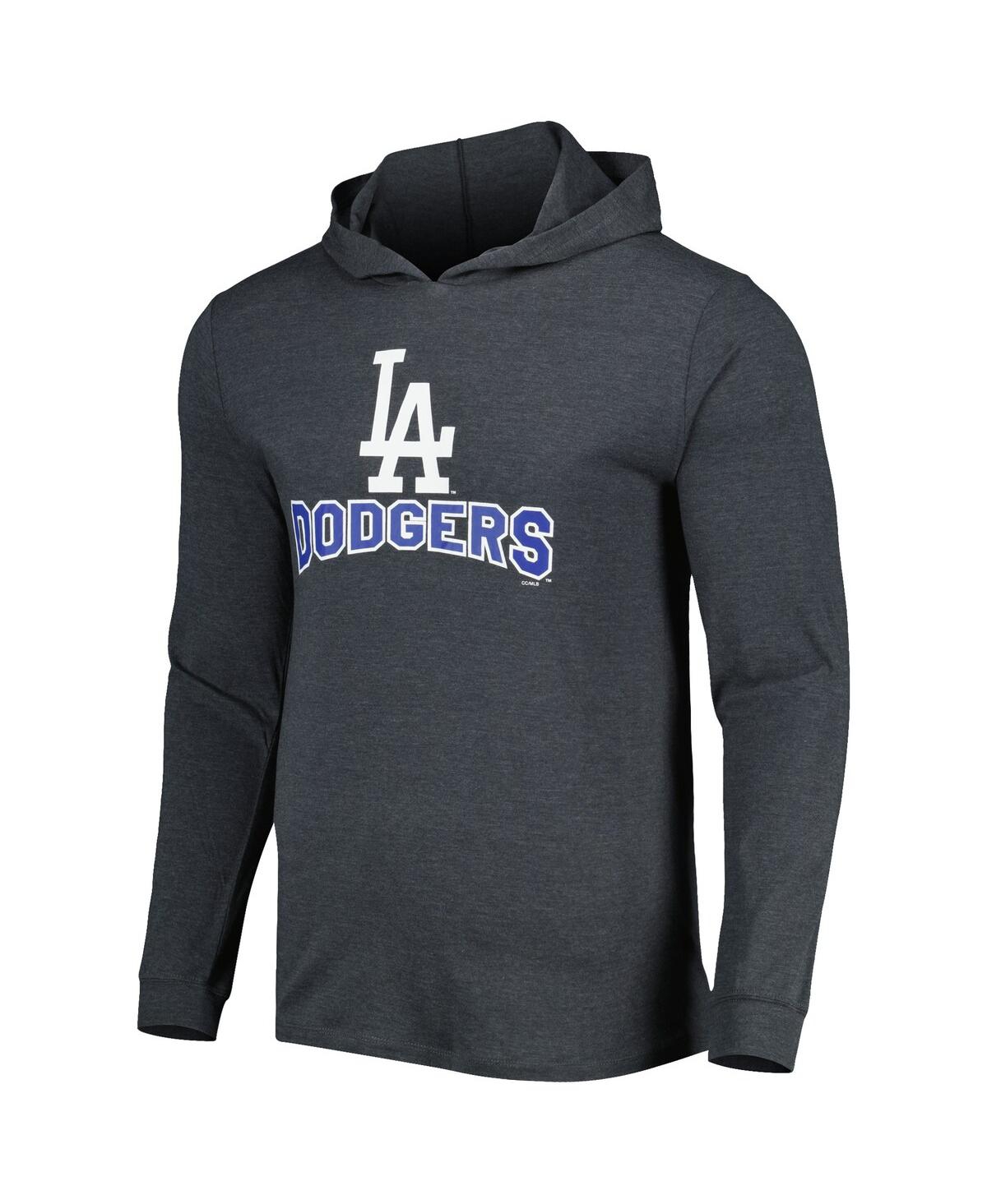 Men's Concepts Sportand Heather Charcoal Los Angeles Dodgers Meter Hoodie and Joggers Set - Heather Royal, Heather Charcoal