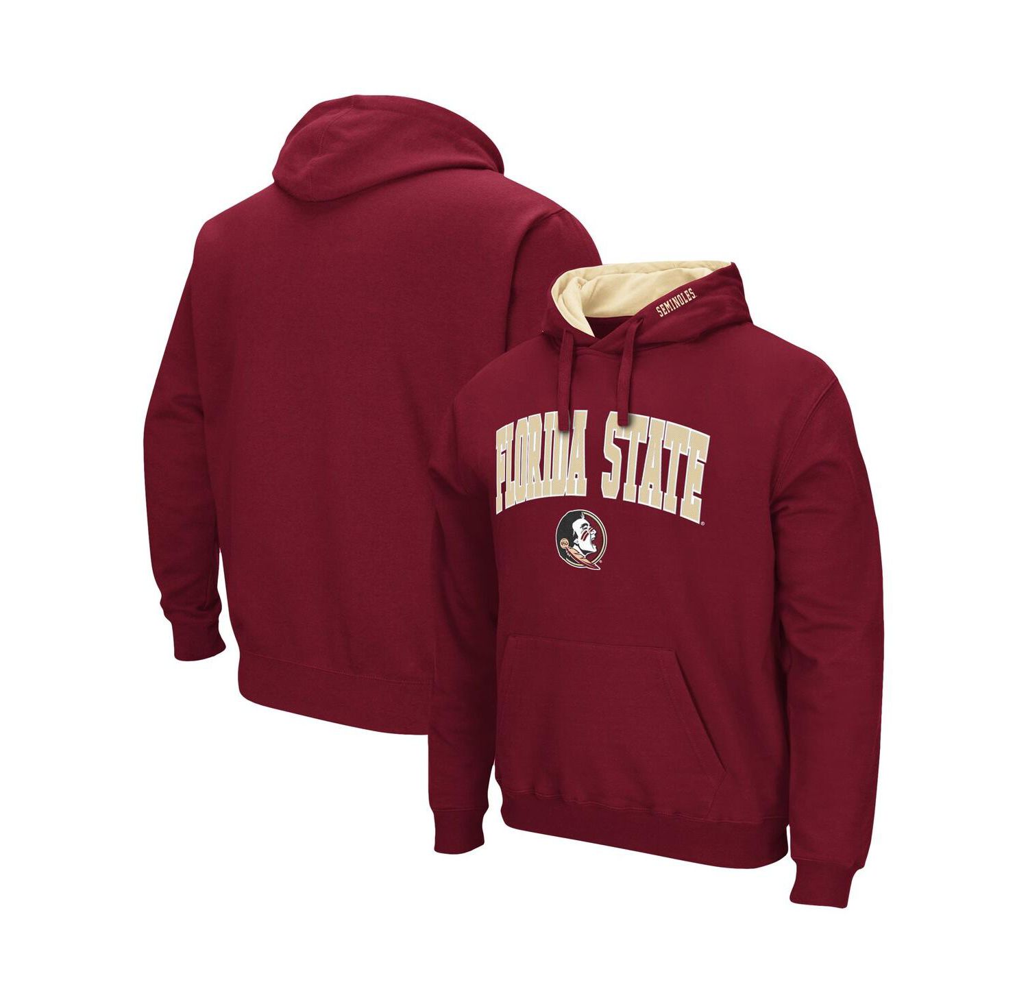 Men's Florida State Seminoles Arch & Logo 3.0 Pullover Hoodie