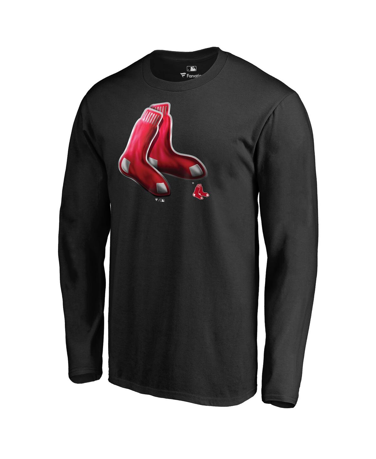Men's FanaticsBoston Red Sox Midnight Mascot Long Sleeve T-shirt - Black
