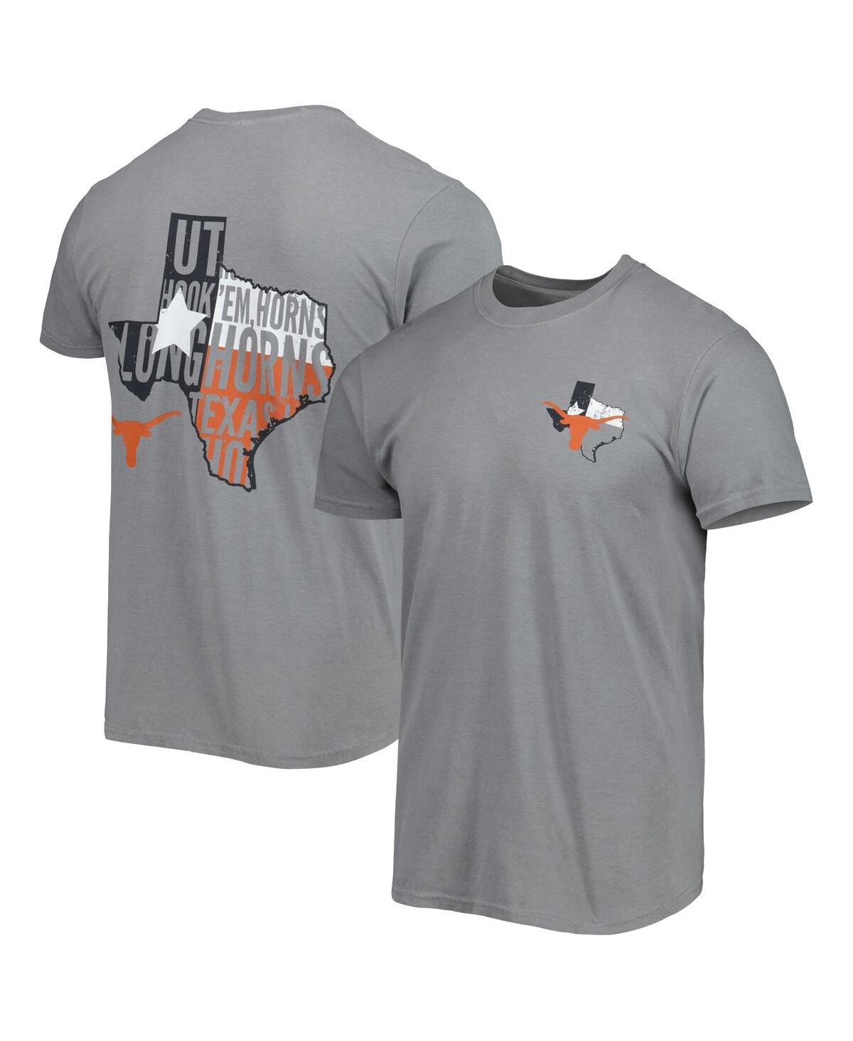 Shop Image One Men's Gray Texas Longhorns Hyperlocal State T-shirt