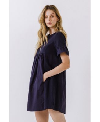 Women's Solid Mini Dress