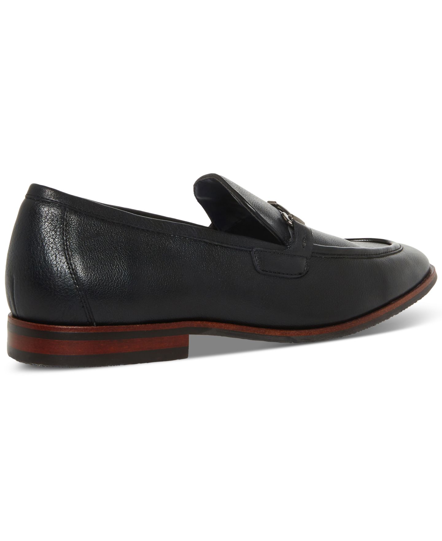 Мужские туфли Steve Madden Caspin Bit Dress Loafer, цвет: Чёрный кожаный — фото 2