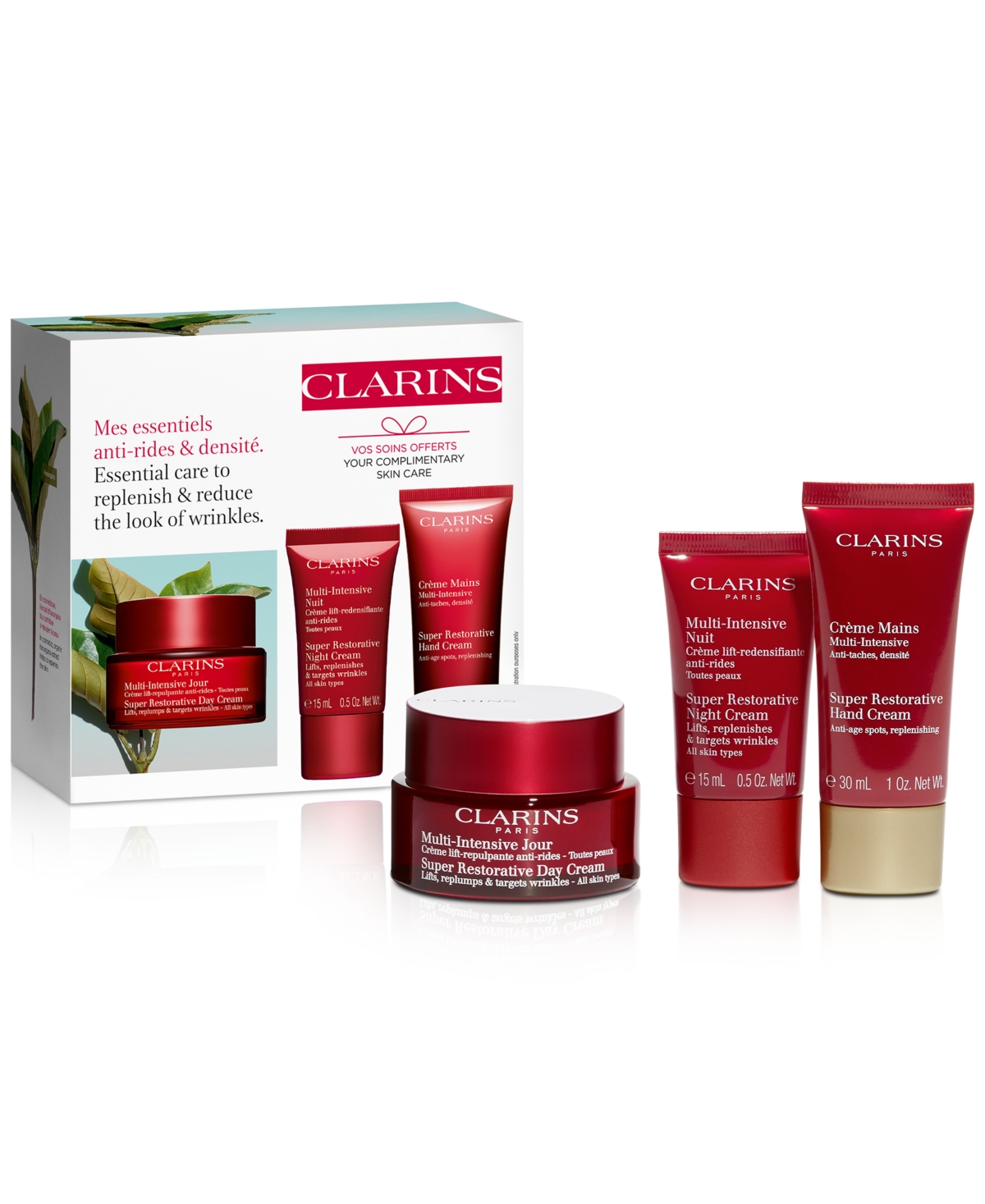 Clarins Super Restorative Anti Aging Skincare Starter Set