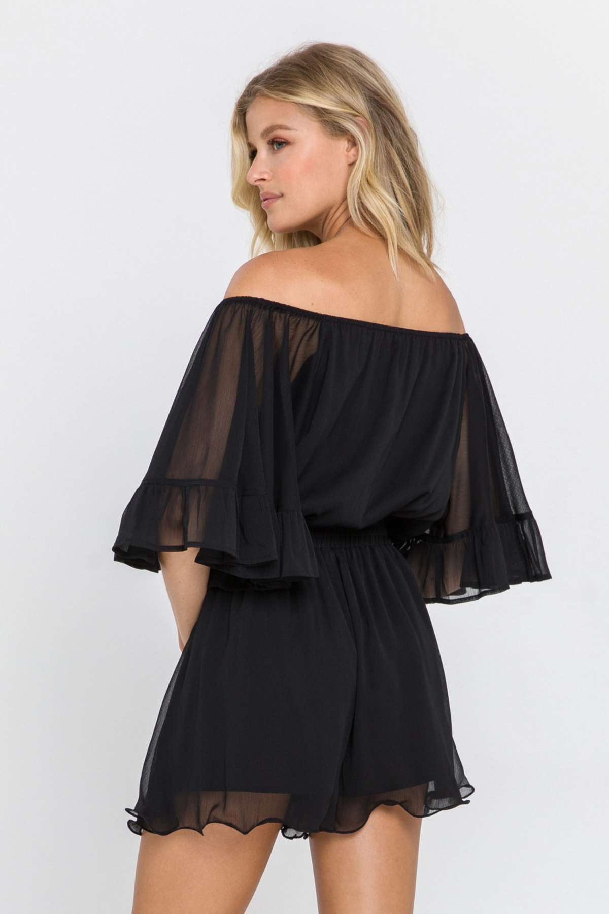 endless rose Women's Ruffled Sleeve Romper