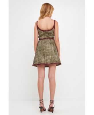 Women's Tweed Mini Dress