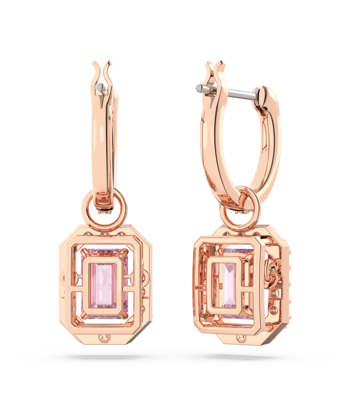 Swarovski Crystal Octagon Cut Millenia Drop Earrings