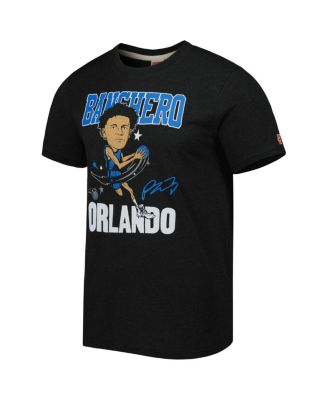 Men's Paolo Banchero Charcoal Orlando Magic Caricature Tri-Blend T-shirt