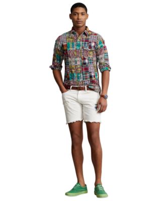 ★★POLO RALPH LAUREN★★ Classic fit patchwork madras work Classic Fit Patchwork Madras Workshirt