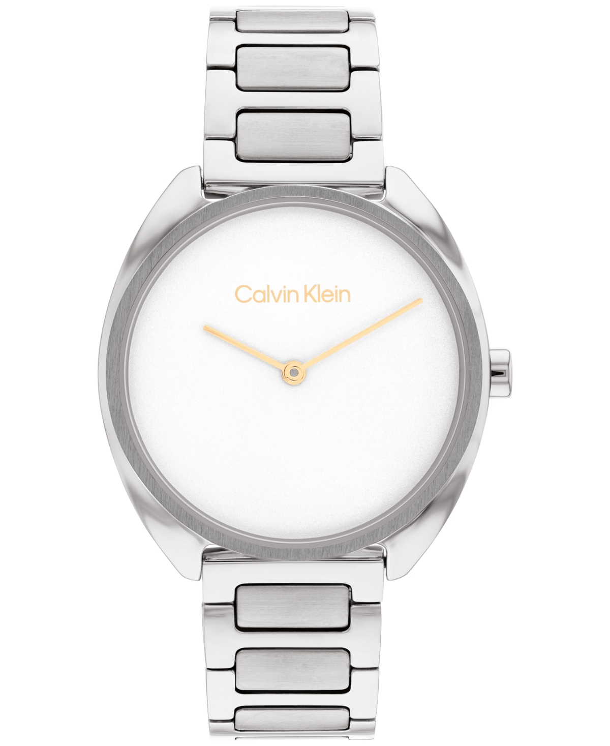 Calvin Klein Women's Silver-tone Stainless Steel Bracelet Watch 34mm