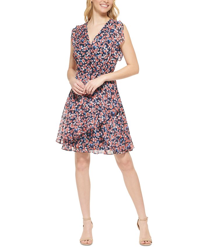 Macy's tommy hilfiger on sale floral dress