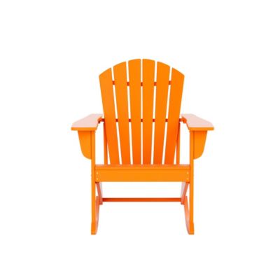 Outdoor Patio Poly Adirondack Rocking Chair Rocker