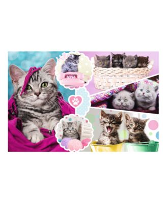 Red 160 Piece Kids Puzzle - Lovely Kittens