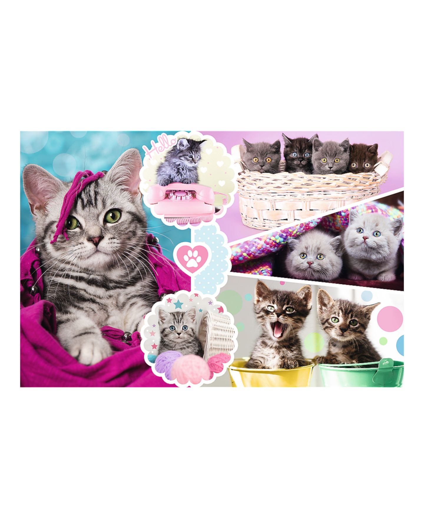 Детский пазл Trefl Lovely Kittens 160 Piece Puzzle, Ages 6+, цвет: Разноцветный — фото 2