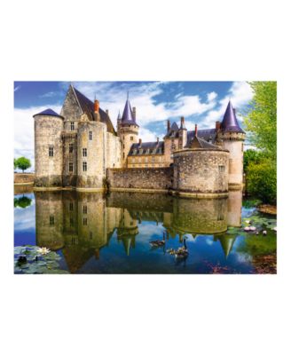 Red 3000 Piece Puzzle - Castle in Sully-sur-Loire, France