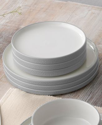 Colortex Stone Stax Dinner Plates, Set of 4