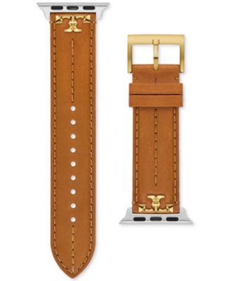 Tory Burch The Kira Luggage Leather Strap For Apple Watch