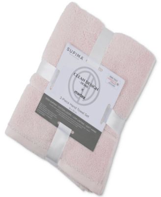 x Martex Low Lint 2 Pack Supima Cotton Hand Towels