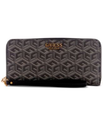 GUESS - Laurel G-Cube Monogram Logo Large Zip-Around Wallet