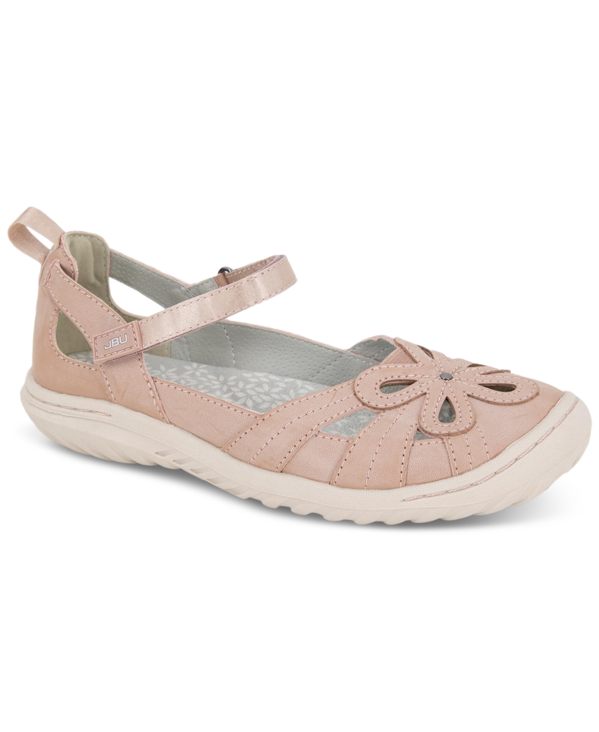 Jbu Women's Magnolia Cutout Mary Jane Flats Women's Shoes