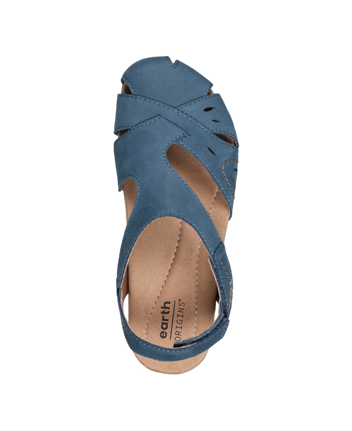 EARTH WOMEN'S BIRDINE CUTOUT FLAT SLINGBACK SANDALS 
