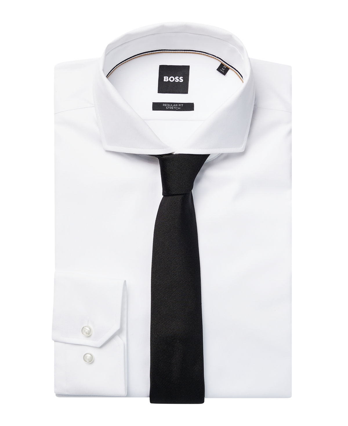 Hugo Boss Boss By  Men's Silk Jacquard Formal Tie In Black