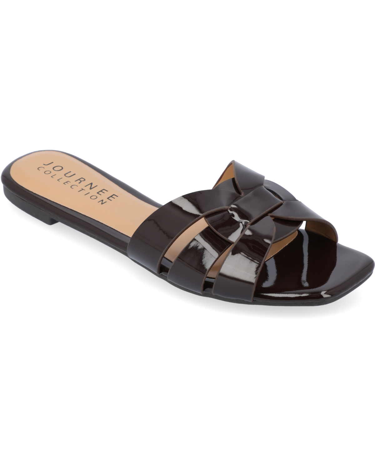 Journee Collection Women's Arrina Flat Slide Sandals