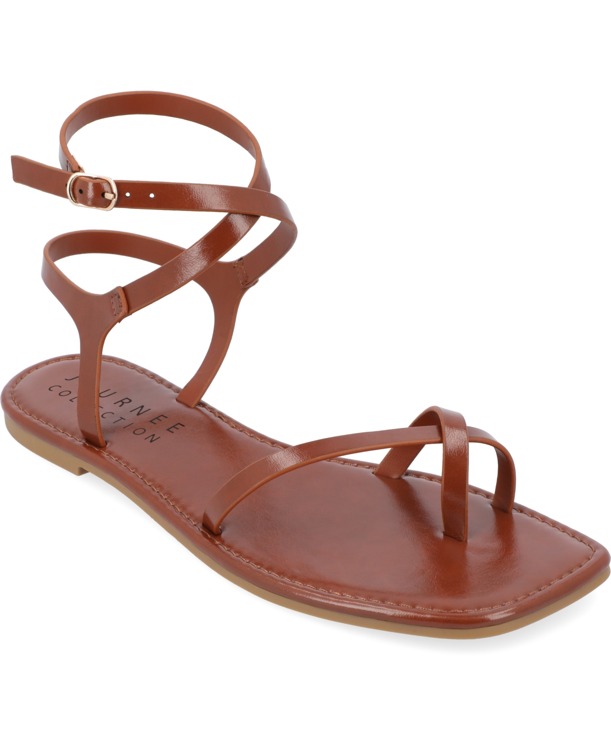 Journee Collection Collection Women's Tru Comfort Foam Charra Sandals In Cognac