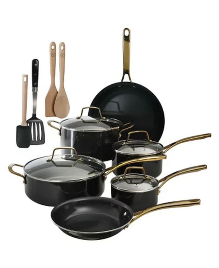 Martha Stewart Collection 14-Pc. Cookware Set, Created for Macy's - Macy's