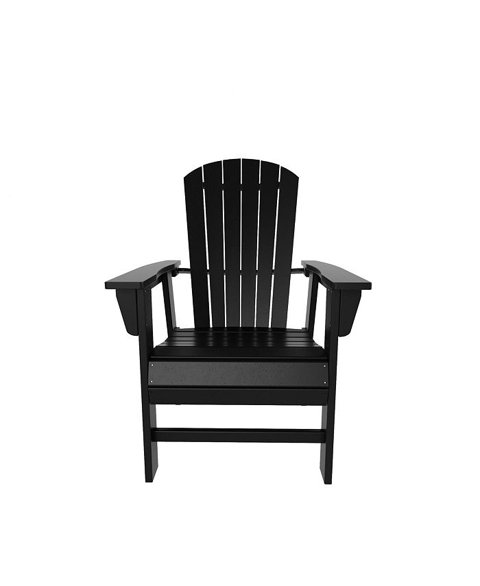 WestinTrends Outdoor Patio Shellback Adirondack Dining Chair Weather