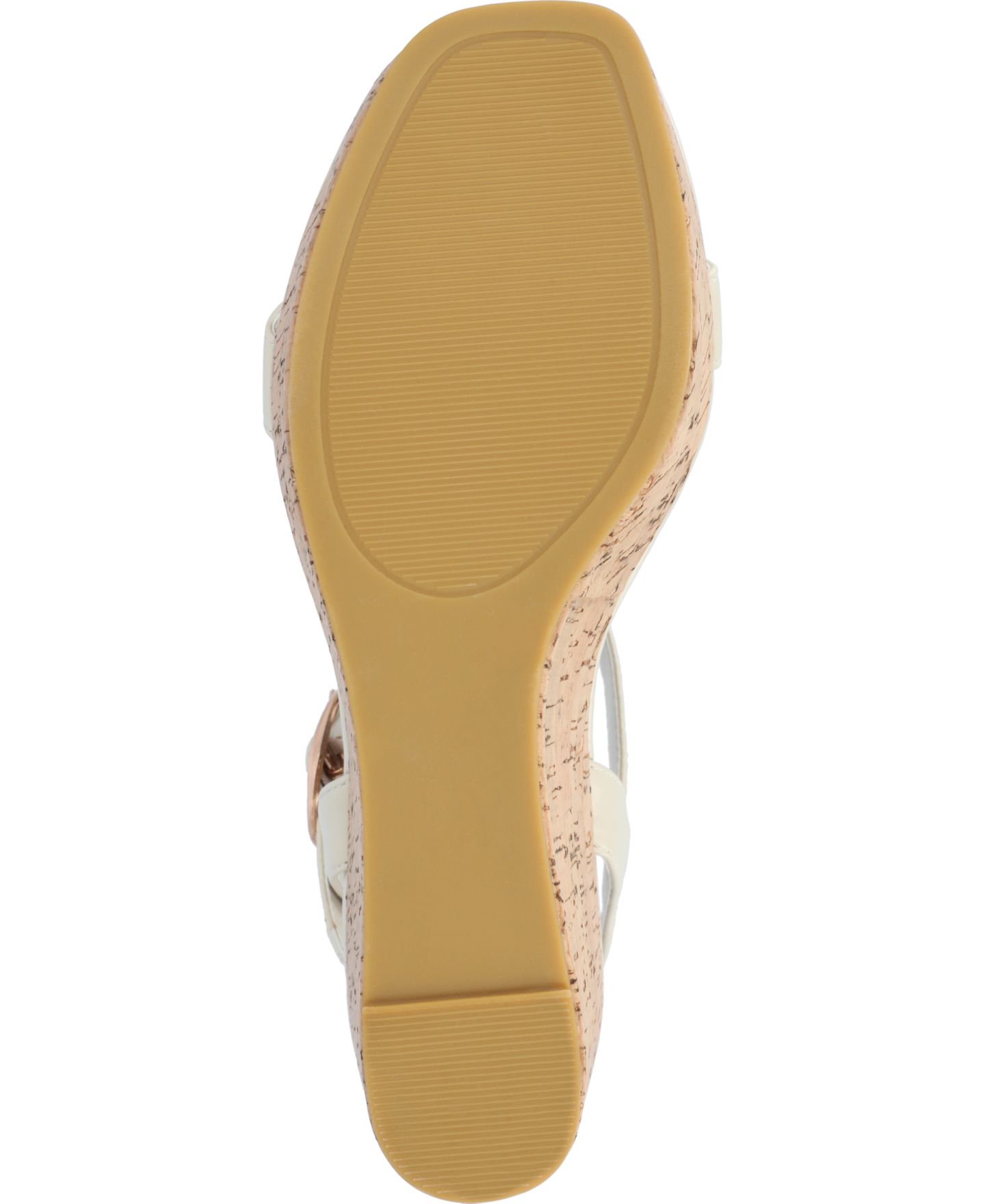 Женские сандалии Journee Collection Matildaa Platform Wedge, цвет: Костяной — фото 5