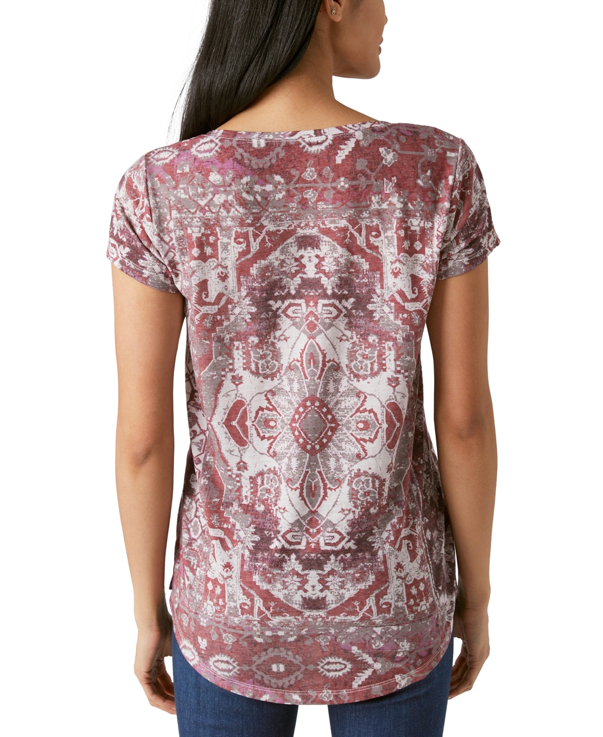 Lucky Brand Women's Printed Crewneck T-Shirt