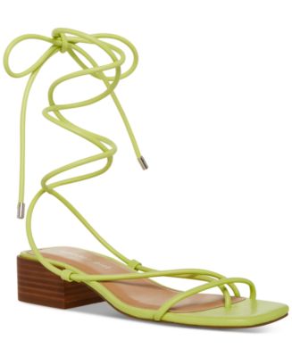 Madden Girl Sorrin Ankle-Tie Block-Heel Sandals - Macy's