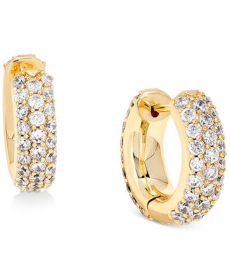 Kendra Scott - Small Pav&eacute; Huggie Hoop Earrings, 0.62"