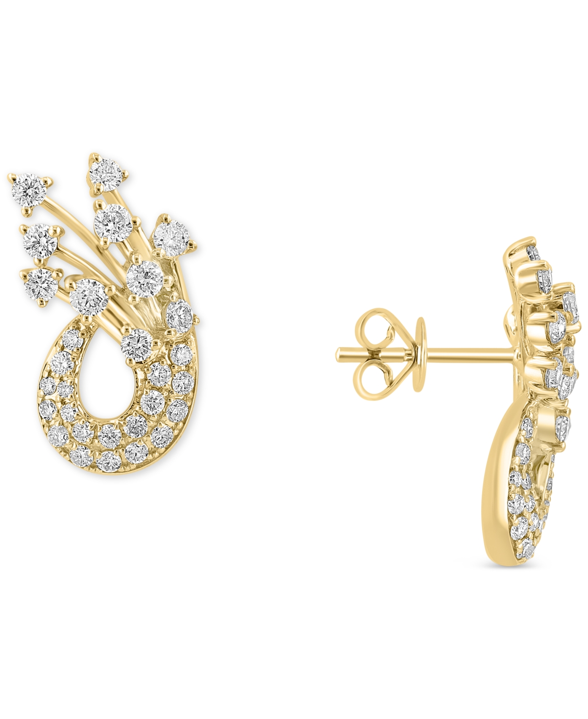 Effy Collection Effy Diamond Spray Drop Earrings (1-1/3 Ct. T.w.) In 14k Gold