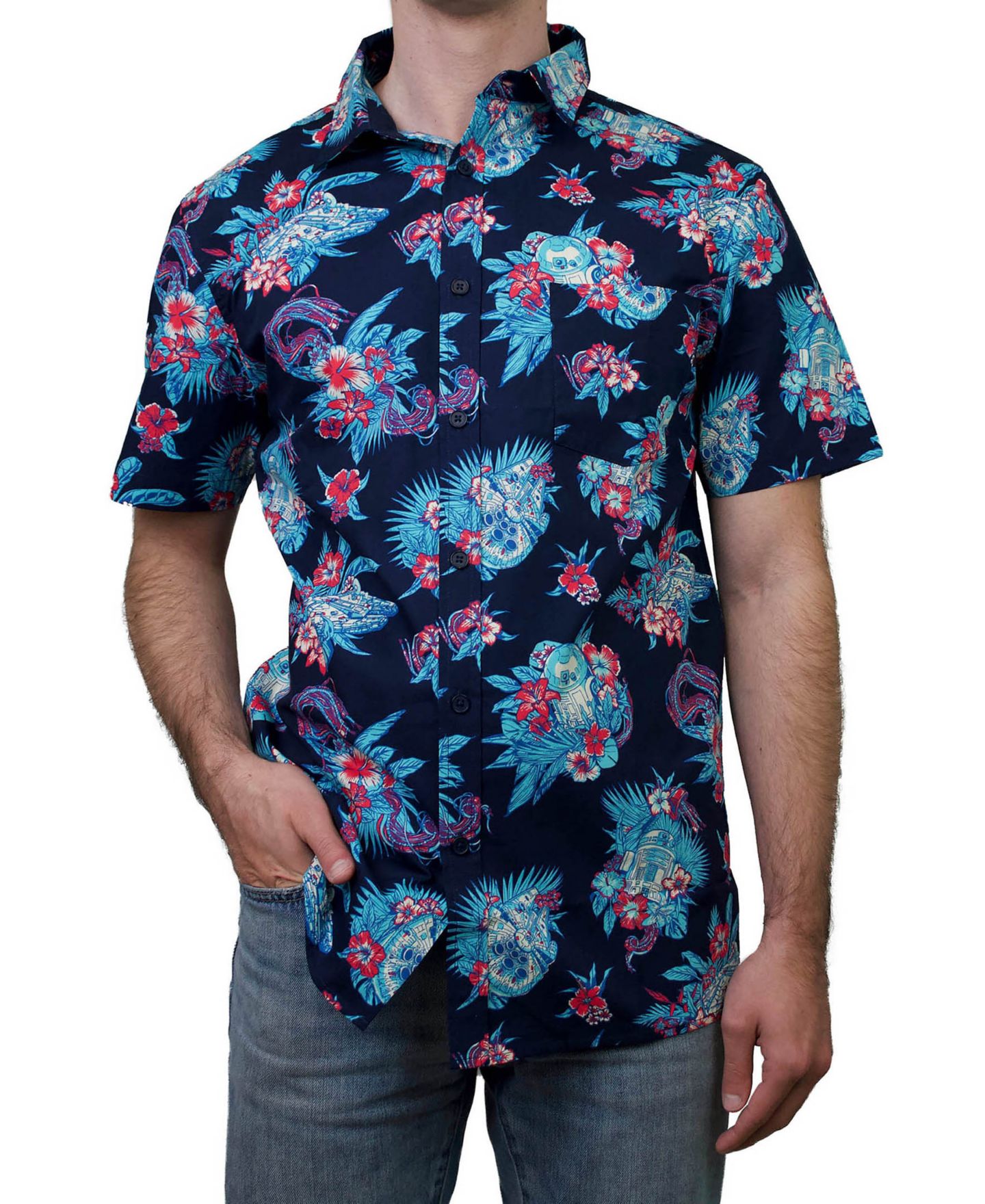 Мужская рубашка Fifth Sun Pulled Cords Short Sleeves Woven, цвет: Разноцветный — фото 1