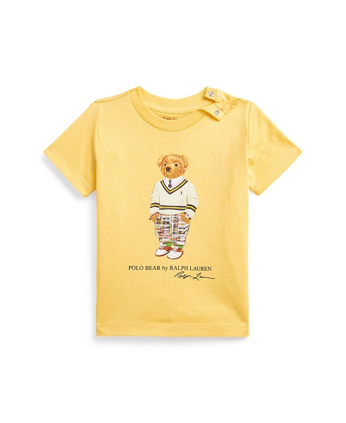 Polo Ralph Lauren Baby Boys Polo Bear Cotton Jersey Short Sleeved T Shirt Macy's