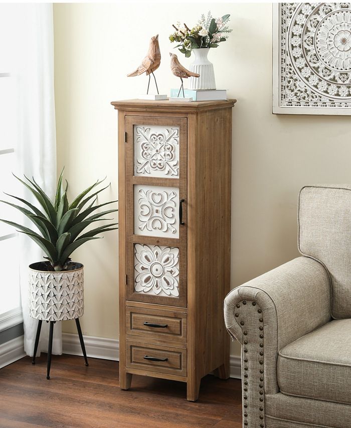 Luxen Home 48" Tall 2Drawer 1Door Storage Macy's